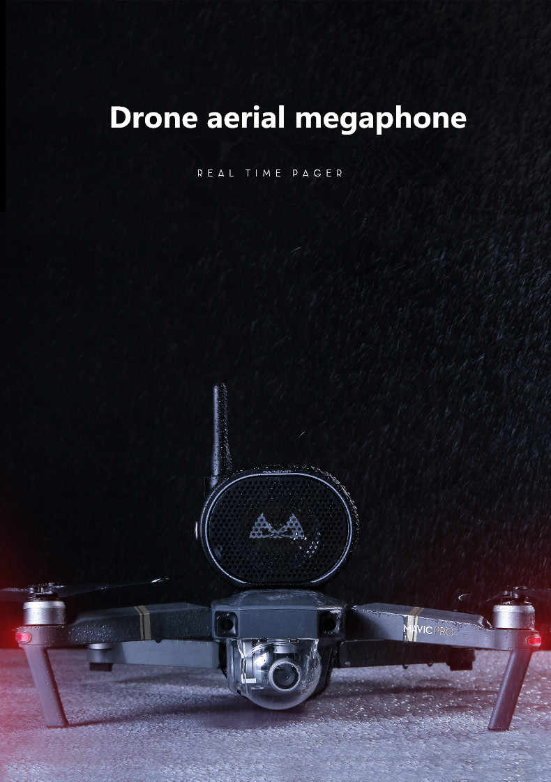 Speaker Megaphone Loudspeaker For DJI Mavic Pro Air 2 Zoom Phantom 3 4 Pro Drone