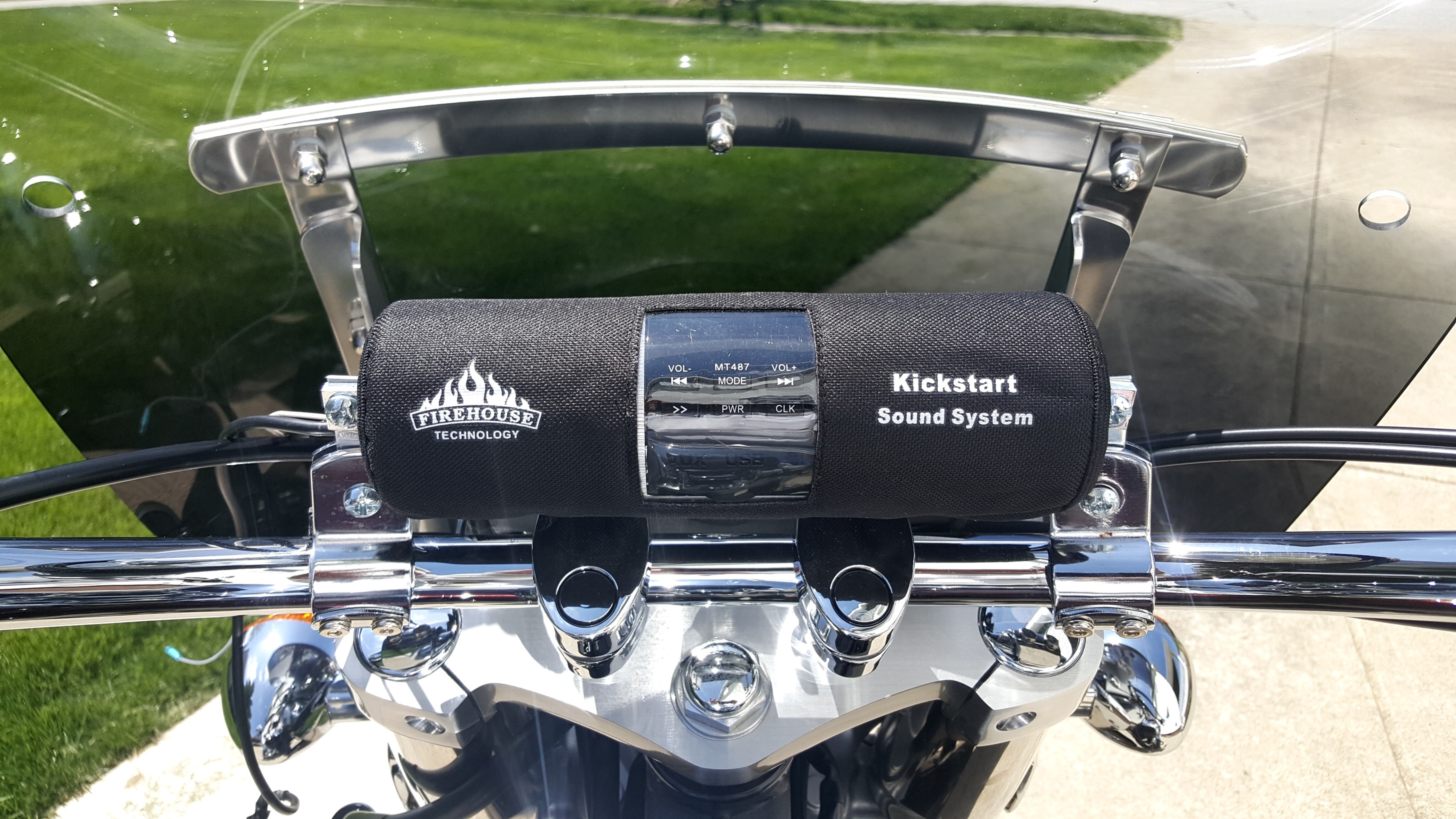 bluetooth speaker system for motorcycle